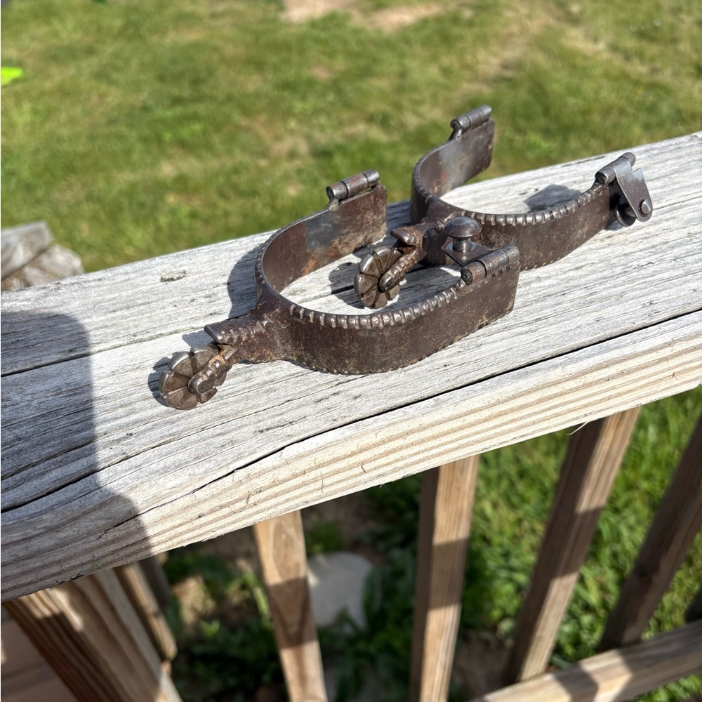 Pair of Vintage Western Riding Spurs Cowboy Equestrian Tack